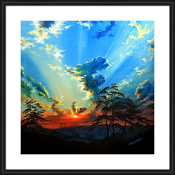 Sunset Painting Of Algonquin Park