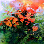 impressionist digital garden painting