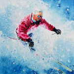 Diamond Run Skier Portrait