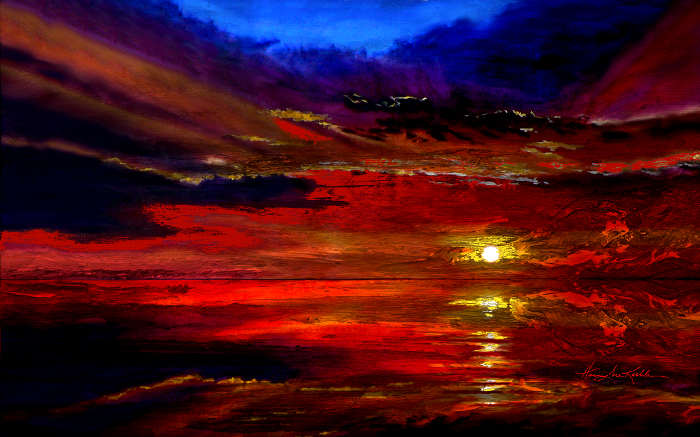 tequila sunset painting
