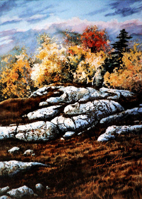 autumn landscape painting