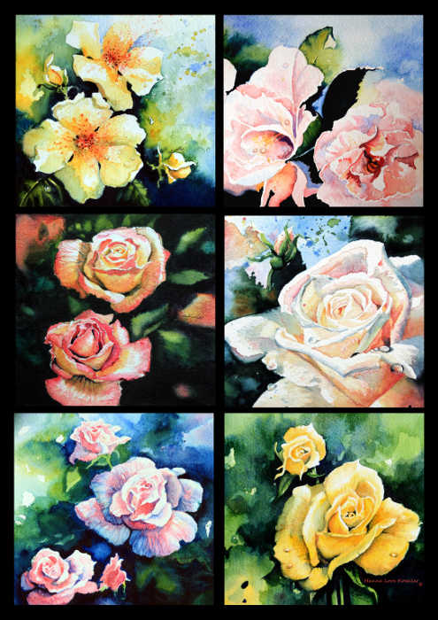 paintings of roses
