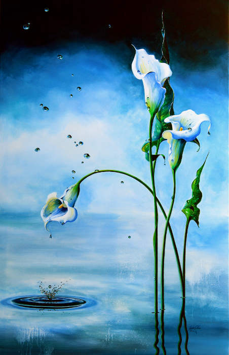 calla lily painting