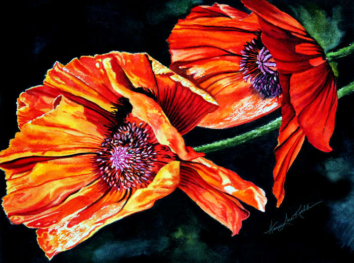 poppies painting