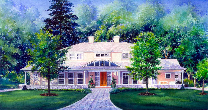 Kitchener Ontario painted home portrait