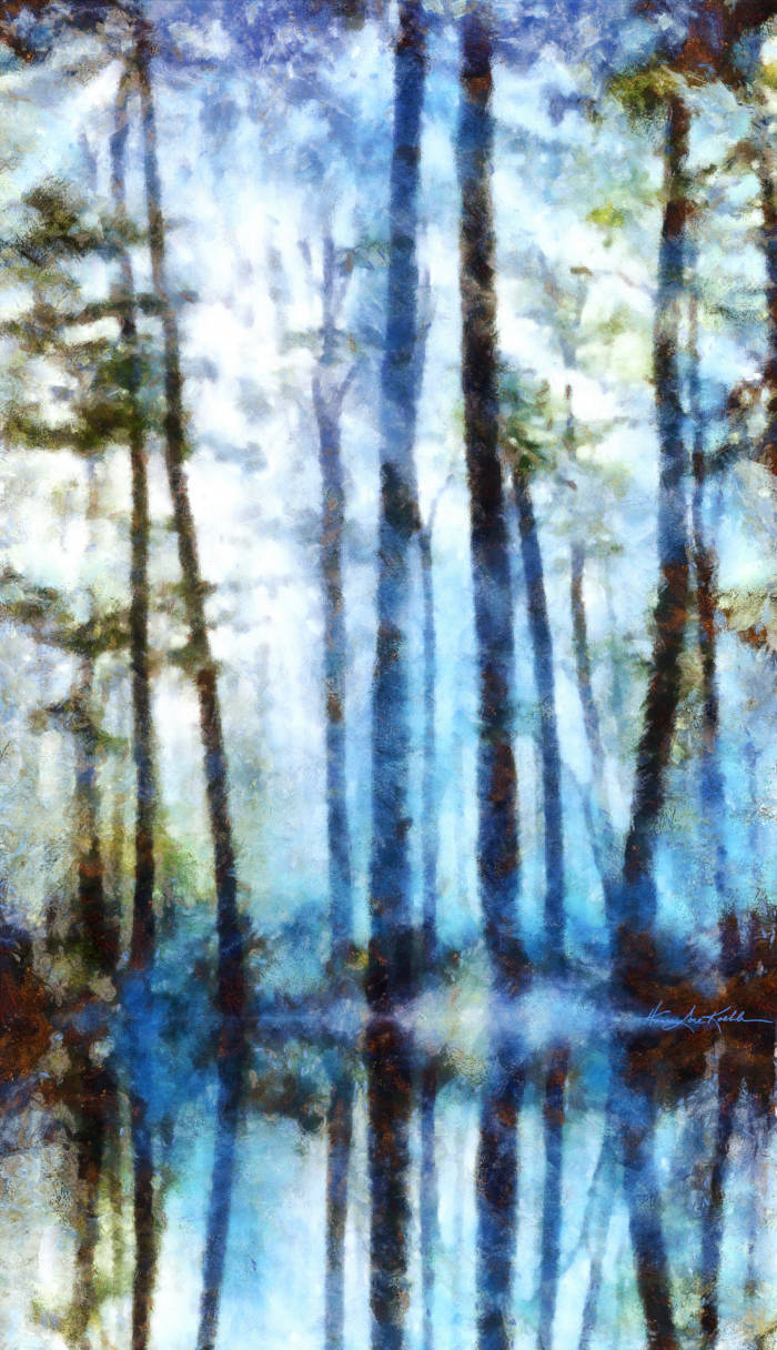 digital forest painting
