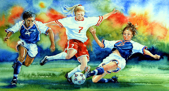 soccer wall mural