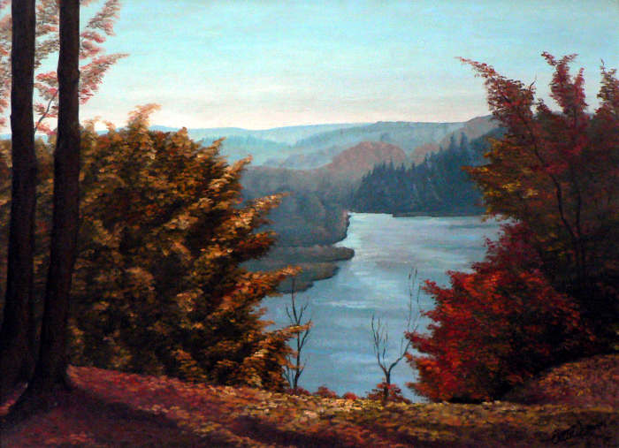 Grand River Ontario painting