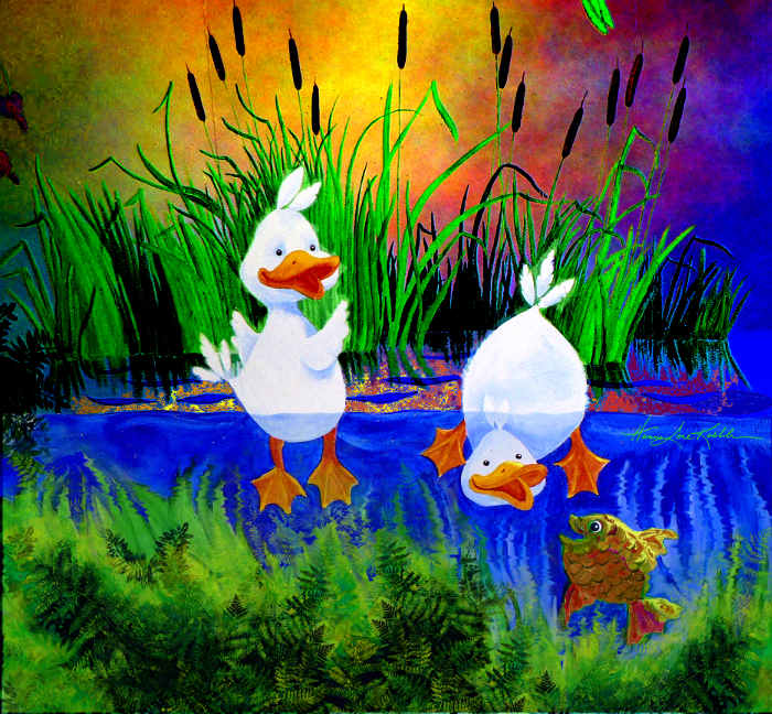 duckies painting for baby nursery