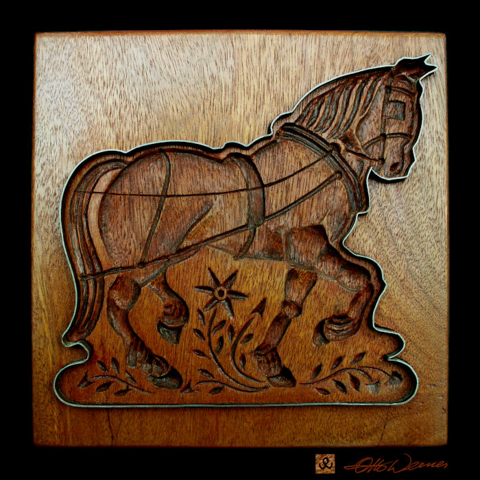 canvas art photography prints of carved wood cookie molds