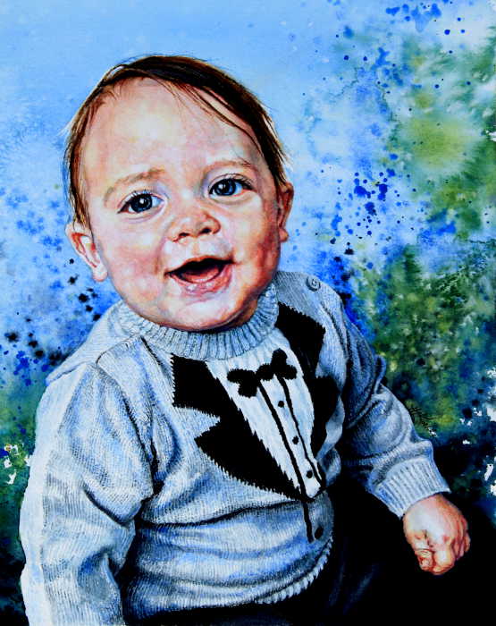 baby boy painting