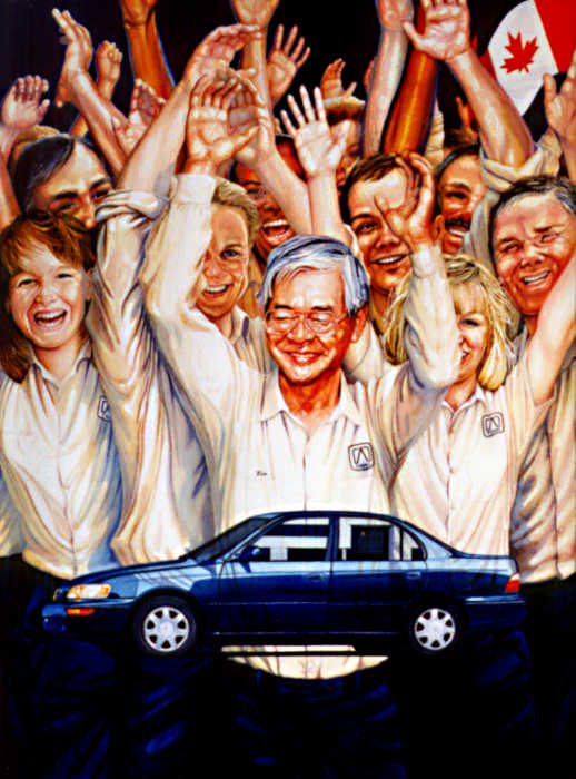 CEO portrait of Toyota President