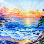 California Paradise Beach Painting