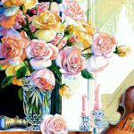 Romance And Roses still life painting