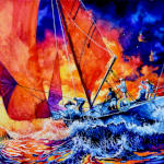 sailboat painting