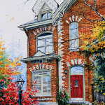 Toronto Townhouse Home Portrait Commission