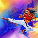 Karate Dragon Digital Art