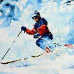 Diamond Run Skier portrait