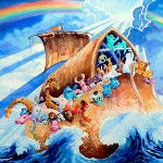 Noah's Arc Mural for kids