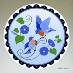 Pennsylvania Dutch Bluebird Hex Art