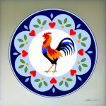 Pennsylvania Dutch Hex Rooster Folk Art