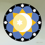 Pennsylvania Dutch Sun Moon Star Hex Art