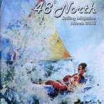 48 Degrees North Sailing Magazine cover art