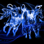 Ghostly Riders On Wild Horses