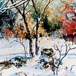 first snowfall painting